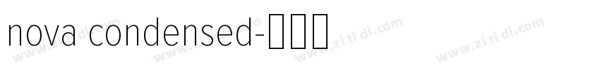 nova condensed字体转换 nova condensed字体转换